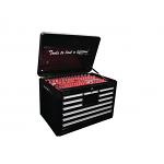 Premium 10 Drawer Full Depth Tool Box (Black - 712 x 472 x 497)