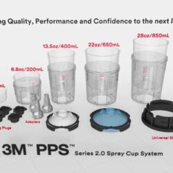 3M PPS Series 2.0 Spray Cup System Kit  Midi (400 mL), 125u Micron Filter