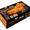Grippaz Black Or Orange Nitrile Gloves Box of 50 (Large - XL)