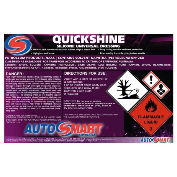 Autosmart Quick Shine 20LT – Smash Supplies